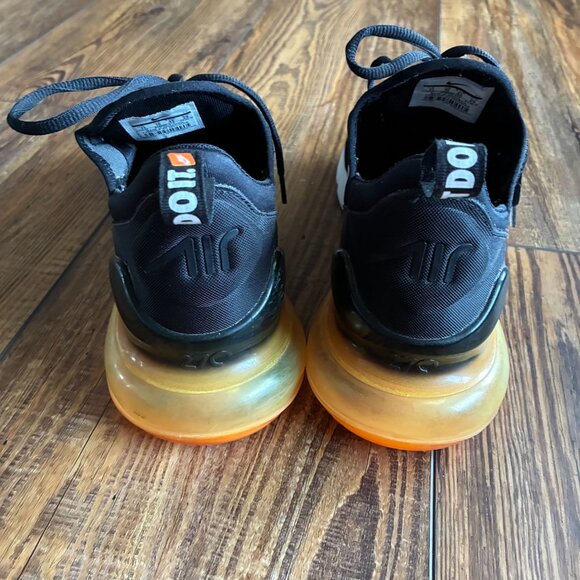 Nike Air Max 270 Black & Orange Size 11 - EUC - Picture 8 of 10